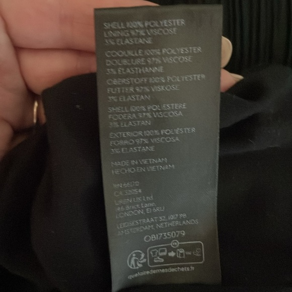 Anthropologie V-Neck Pleated Midi Dress- LG - Picture 7 of 7